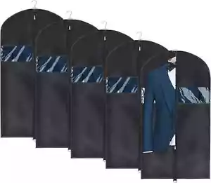 Set of 5 Garment Bag Suit Bag for Storage and Travel 40 Inch Washable Suit Cover - Picture 1 of 10