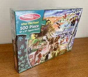 NEW Melissa & Doug AFTER THE FLOOD Jigsaw Puzzle 500 pieces 19" x 27" Noah's Ark - Picture 1 of 5