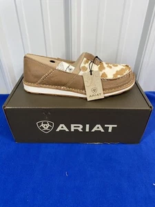 NEW Ariat Womens Cruiser SIZE 7.5 Adobe/Tan & White Hair On - Picture 1 of 7