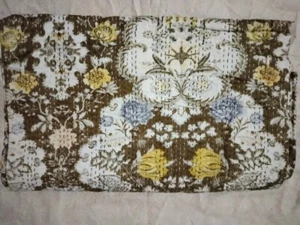 Indian Handmade Vintage Kantha Quilt Blanket Queen Size Bedspread Ethnic Ralli - Picture 1 of 4