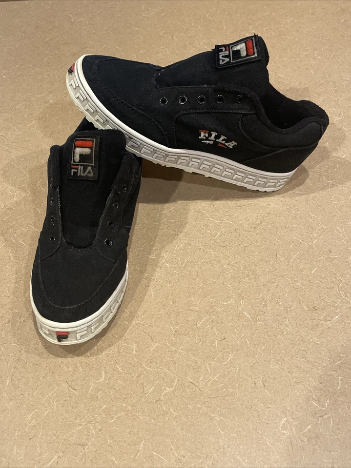 "Zapato grueso vintage de los 90 Y2K FILA plataforma zapatos talla 8,5-9, 1,5"" alto" Foto 1 de 4