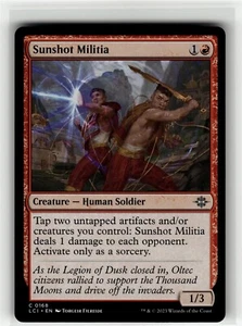 SUNSHOT MILITIA The Lost Caverns of Ixalan #168 LCI(NM+)(MTG) - Picture 1 of 1