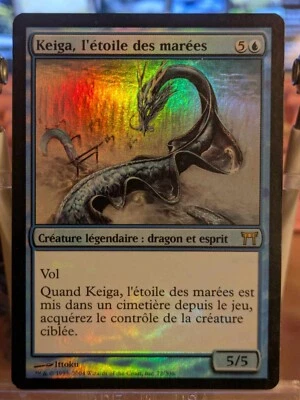 MTG FRENCH FOIL Keiga, the Tide Star - Champions of Kamigawa Magic Card # 72 - Image 1 of 2