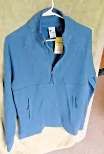 Maglione da uomo All in Motion cotone pile pullover 1/2 cerniera collo blu taglia S - Foto 1 di 15