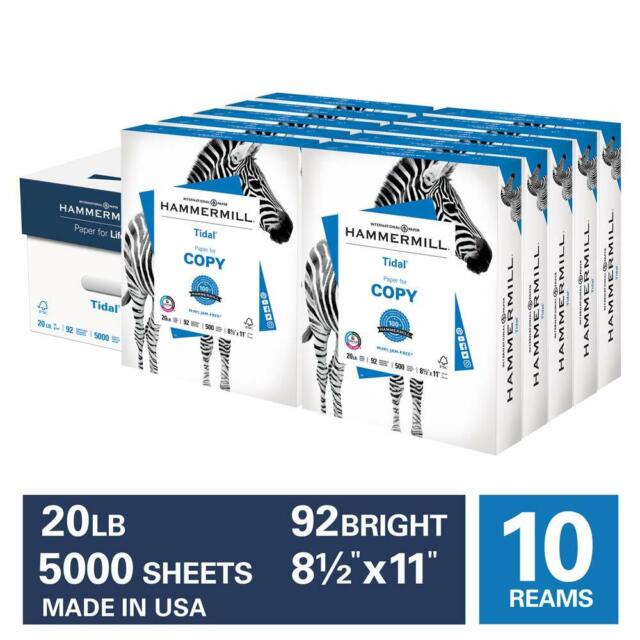   Basics Papel para impresora de copia multiusos, blanco,  8.5 x 11 pulgadas, estuche de 5 resmas (2500 hojas) y carpetas de archivos  Pendaflex, tamaño carta, 8-1/2% 22 x 11% 22