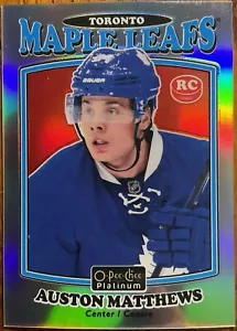 2016-17 O-Pee-Chee OPC Platinum Retro Rainbow Rookie RC Auston Matthews #R-66 - Picture 1 of 2