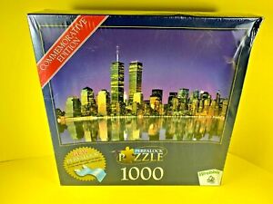 Wrebbit Commemorative Edition NY City Skyline 1000 Pc Perfalock Jigsaw Puzzle