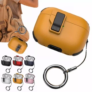 Earphone Skin Case Cover Protector Carabiner For Apple AirPods Pro 3rd/2nd/1st➳ - Photo 1 sur 23