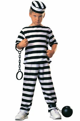 Prisoner Boy Convict Child Costume Halloween - Image 1 of 2