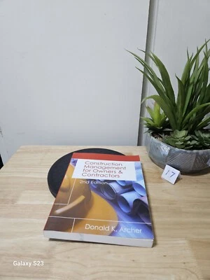 Construction Management For Owners And Contractors By Donald K. Archer 2nd Ed. - Image 1 of 4