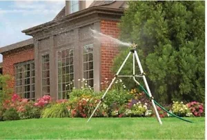 Melnor Deluxe Sturdy Metal Yard Lawn Garden Pulsating Sprinkler with Tripod - Picture 1 of 4
