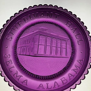 Selma Alabama Sturdivant Hall Parpoint Vidrio Taza Plato NRHP Casa del Renacimiento Griego - Imagen 1 de 7
