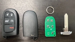 5 Button Remote Entry Car Key Fob for Jeep Cherokee 2014 - 2020 GQ4-54T 4A Chip+ - Picture 1 of 2