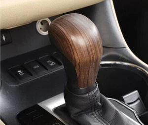 Para Toyota Highlander 14-2019 Madera Grano Interior Cambio Perilla Decoración Cubierta Borde - Imagen 1 de 7