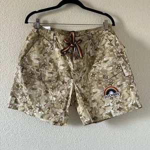 Pantalones Cortos Dockers Pride Cargo Para Hombre Medianos Nuevos sin Etiquetas Beige Arco Iris Bolsillos Elásticos - Imagen 1 de 12