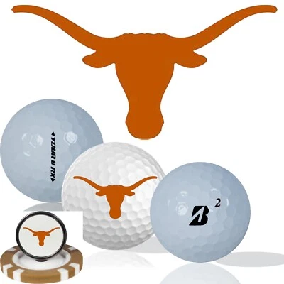 NCAA Texas Longhorns • Мячи для гольфа упаковка 12 шт. • Bridgestone Tour B RX - Изображение 1 из 3