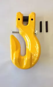 3/8" LOCKING PIN CLEVLOK CRADLE CLEVIS GRAB HOOK, GRADE 80, WLL 8000 lbs - Imagen 1 de 6