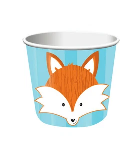 Fox Cups Loot Treat Cups Forest Fox Kids Birthday Party Cup Favor Party 6ct - Picture 1 of 1