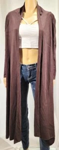 New Womens Love Culture Brown Multi Way Duster Cardigan - Size S - NWOT - Picture 1 of 2