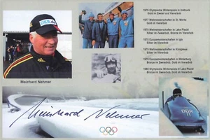 Meinhard Nehmer UH Olympiade Bobfahren original signiert Autogrammkarte 3887 F - Picture 1 of 1