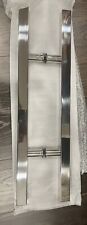 24" Entry Door Pull Handle Square Ladder Handle For Glass/Wood Door CHROME