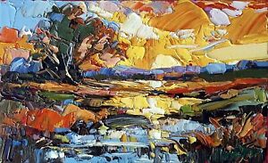 Original Oil Painting, Impressionist Landscape, JP O'Neill, Colour, Fine art