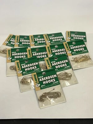 144 ~ 12 paquetes de 12 anzuelos Laker Gold Aberdeen talla 4 Foto 1 de 3