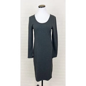 Neu mit Etikett Zenana Premium Langarm Bodycon Kleid grau Large - Bild 1 von 6