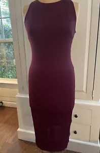 Forever 21 Burgundy Maxi Bodycon Dress Sleeveless Women’s Size Medium - Picture 1 of 5