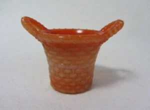 CESTA DE VIDRIO BOYD SOPORTE PARA PALILLOS DE DIENTES CREMA DE TOMATE B EN DIAMANTE SIN LÍNEAS - Imagen 1 de 4