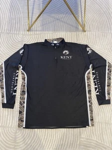 Kent Quarter Zip Camo Shirt For Men Hunting Clothes for Men, Camo Shirt Sz 2XL - Picture 1 of 10