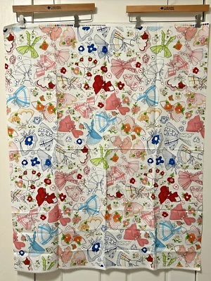 RARE Loralie Harris TOSSED SKIRTS Panel Fabric Cotton APRONS Quilt 35" x 43" B23 - Image 1 of 4