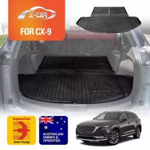 Heavy Duty Trunk Cargo Mat Boot Liner Luggage Tray for Mazda CX-9 CX9 2016-2024 - Picture 1 of 14