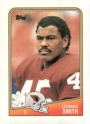 1988 Topps #257 Leonard Smith Phoenix Cardinals Football Card - Image 1 of 2