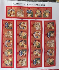 Navitity Adventskalender Panel plus Backing, Makeower UK 100% Baumwolle - Bild 1 von 3
