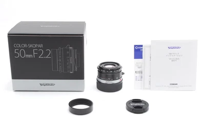 【UNUSED BOX】Voigtlander Color Skopar 50mm f/2.2 VM Black Lens Leica M From Japan - Image 1 of 4