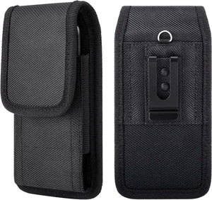 Custodia Verticale Con Clip per Cintura Fondina Porta Cellulare Con Clip per Cin - Foto 1 di 12