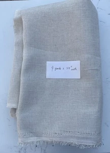 4 Yards Burlap Polyester Lt. Champagne Natural Color Burlap 59” Width Fabric - Picture 1 of 4