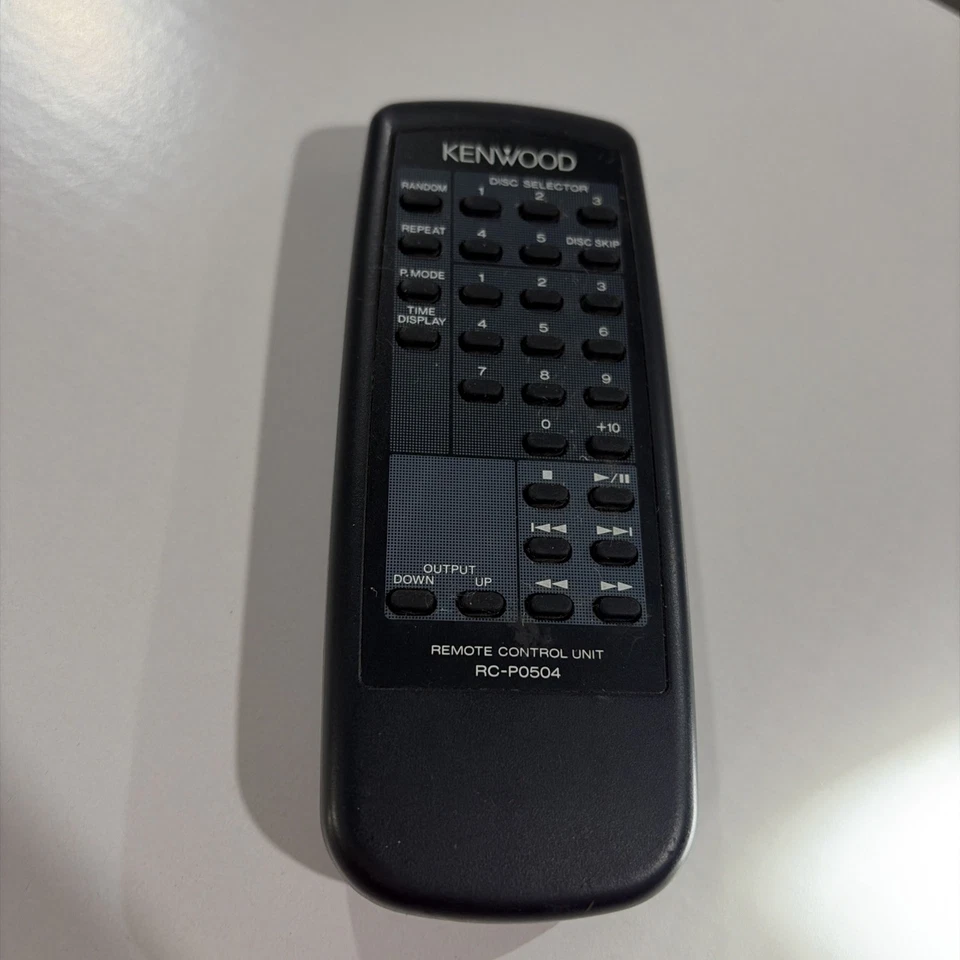 KENWOOD RC-P0504 CD PLAYER REMOTE CONTROL 104CD DP-R797 103CD 1050CD 1050CT CD - Image 1 of 1