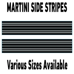 MC2.1 Martini Racing Strisce da Parete Monocromatiche 2.1m (2100mm) Lunghe Laminate - Foto 1 di 19
