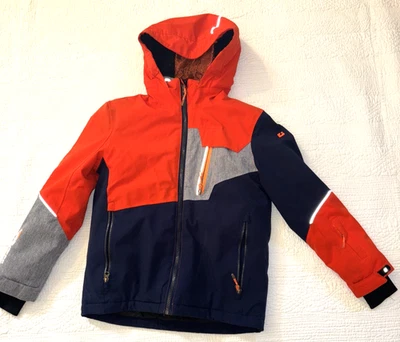 Rossignol Killtec Boys Blue Orange Gray Ski Snowboard Jacket - sz 10 - Very Warm - Image 1 of 4
