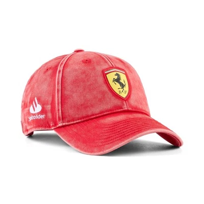 [026303-01] 男式彪马 SF SCUDERIA FERRARI 比赛 沙漠 太阳 BB 帽子 棒球 VINTAG — 第 1/2 张图片