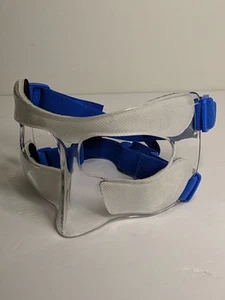 Protector de nariz transparente para nariz rota protector facial acolchado ajustable con correas azules - Imagen 1 de 8