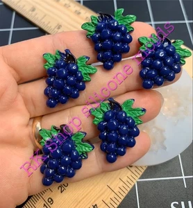 Stampo in silicone fatto a mano per uva frutta-alimento per artigianato - Foto 1 di 10
