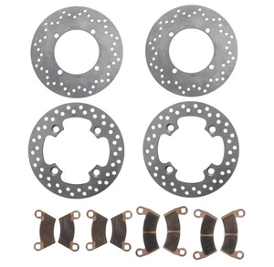 2015-16 Polaris Ranger 570 Full Front & Rear Brake Rotors & MudRat Brake Pads - Picture 1 of 5