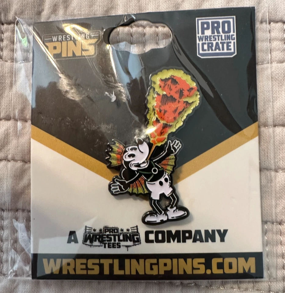 PIN DE LUCHA LIBRE MICKEY MOUSE RICKY BARCO DE VAPOR NUEVO EN PAQUETE CAJA PROFESIONAL WWE WCW ECW Foto 1 de 1
