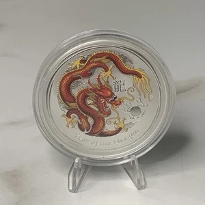 Year Of The Dragon .999 Silver Round! #40 - Picture 1 of 2