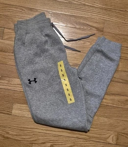 Under Armour Herren kleine graue Hustle Fleece Jogginghose Jogginghose neu mit Etikett Taschen - Bild 1 von 5