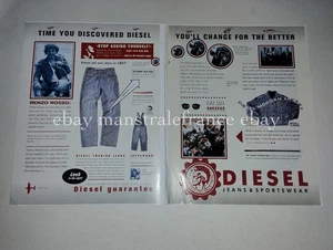 Diesel Jeans & Sportswear ad clippings Sweden 1990s Renzo Rosso - Imagen 1 de 1