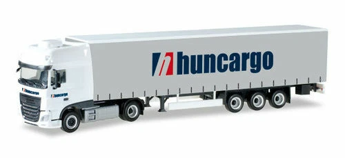 Herpa 307154 1/87 DAF XF SSC Euro 6 mit Gardinenplanen-Sattelzug "Huncargo" (HU) - Bild 1 von 1